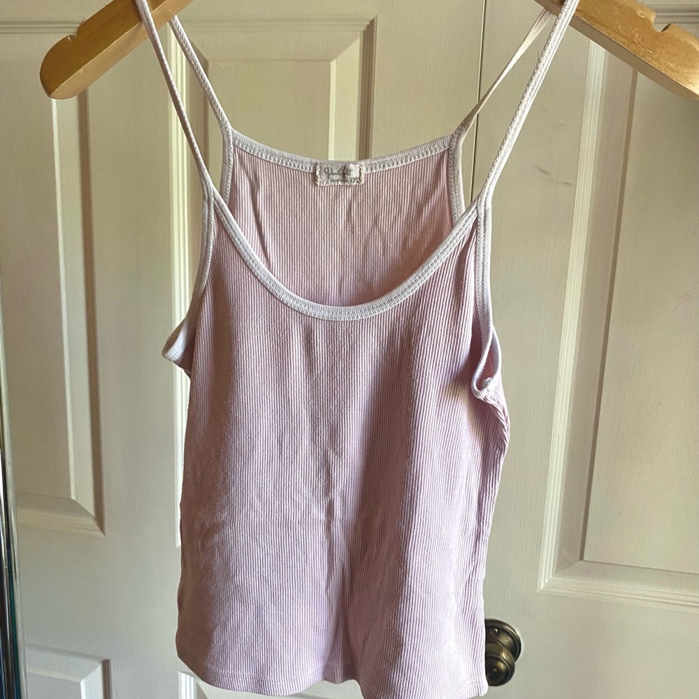 Brandy Melville Pink Ribbed Camisole Top💫